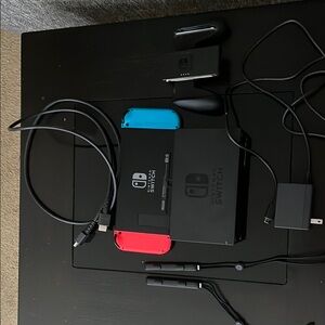Nintendo Switch Console with Joy-Con Controllers, Dock, and Charging Cable